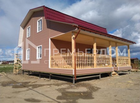 Фото со стройплощадок - Каркасный дом 9х10 м.