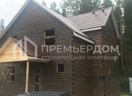 Фото со стройплощадок - Дом из бруса 11×11 м.