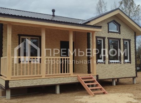 Фото со стройплощадок - Каркасный дом 8,5х9 м.