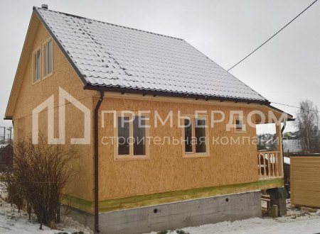 Фото со стройплощадок - Каркасный дом 8х8