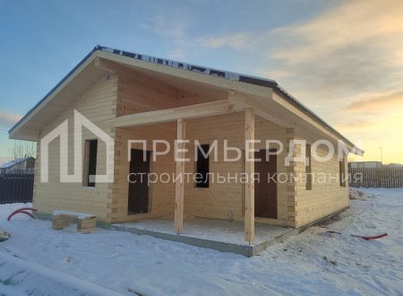 Фото со стройплощадок - Дом из бруса 11,9х8,5 м.