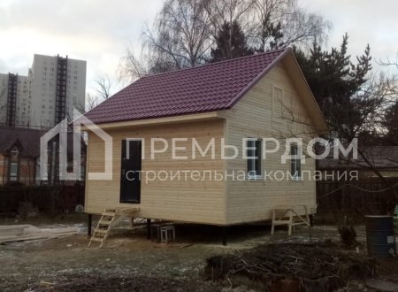 Фото со стройплощадок - Каркасный дом 6х6 м.
