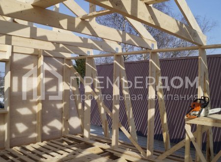 Фото со стройплощадок - Дом по проекту К-77