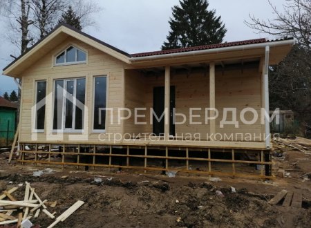 Фото со стройплощадок - Каркасный дом 8х9 м