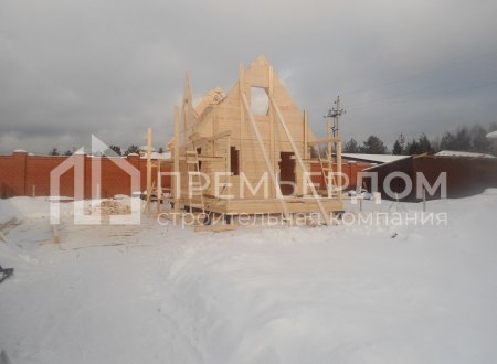 Фото со стройплощадок - Дом из бруса 4.5х8