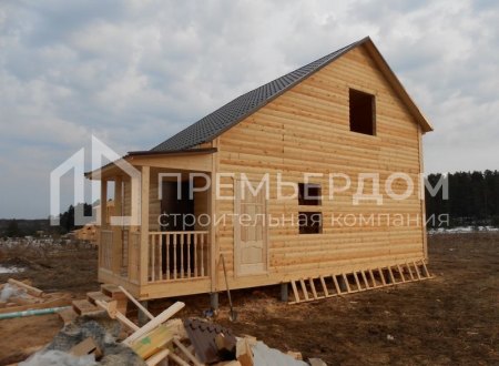 Фото со стройплощадок - Дом по проекту Д-27