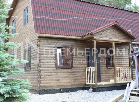 Фото со стройплощадок - Дом из бруса Д-39