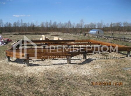 Фото со стройплощадок - Дом по проекту Д-22