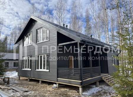 Фото со стройплощадок - Каркасный дом 9,5х10,5 м.