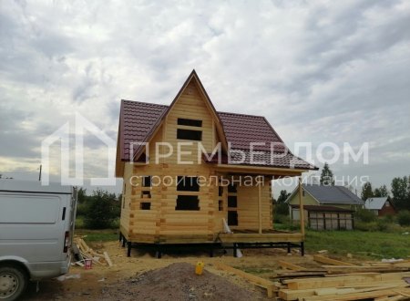 Фото со стройплощадок - Дом по проекту Д-47