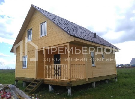 Фото со стройплощадок - Каркасный дом 8х8 м.