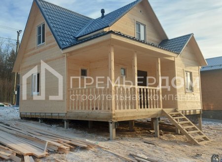Фото со стройплощадок - Каркасный дом 8х8 м.
