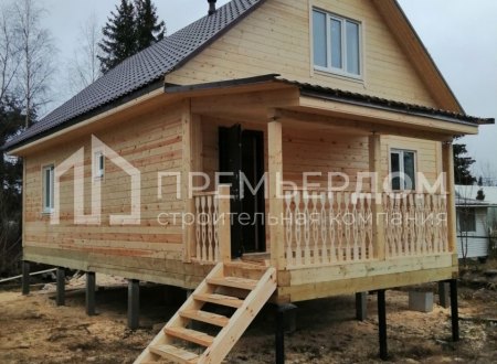 Фото со стройплощадок - Дом из бруса 7х9 м.