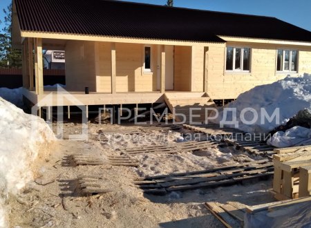 Фото со стройплощадок - Каркасный дом 9х14.5 м