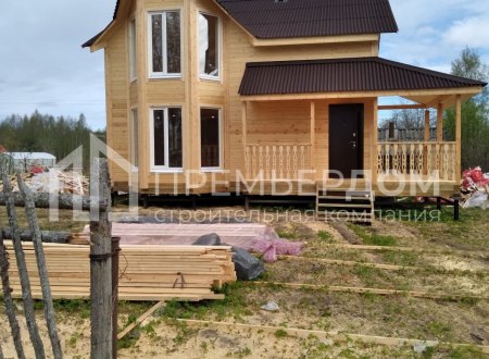 Фото со стройплощадок - Дом по проекту Д-24