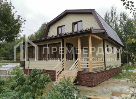 Фото со стройплощадок - Каркасный дом 8х11 м.