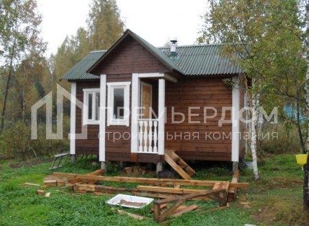 Фото со стройплощадок - Баня по проекту Б-3