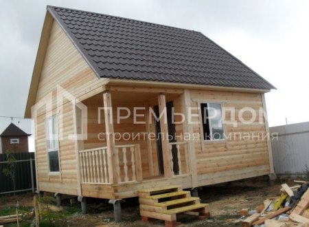 Фото со стройплощадок - Баня 6x6 м.