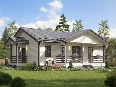Сириус. Каркасный дом 10х12 м., 113 кв.м.