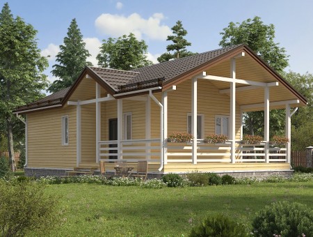 Авангард 2. Каркасный дом 7.5х12.5 м., 94 кв.м.