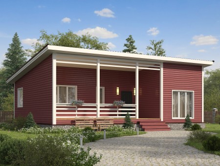 Флет. Каркасный дом 9х12 м., 108 кв.м.