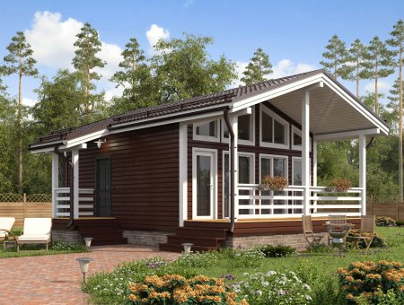 Невский 3. Каркасный дом 6х9 м., 56 кв.м.