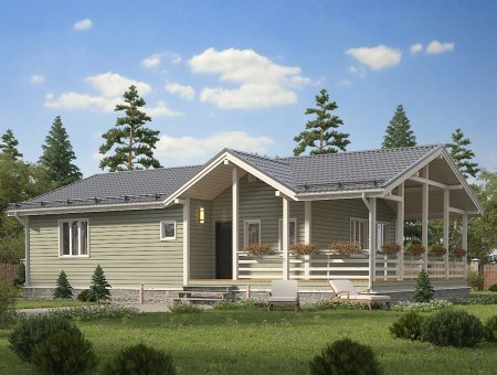 Авангард. Каркасный дом 9.5х15 м., 142 кв.м.