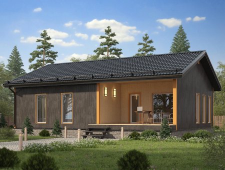 Скандинавия. Каркасный дом 9х12 м., 113 кв.м.