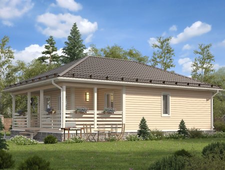 Гармония. Каркасный дом 8.5х12 м., 105 кв.м.