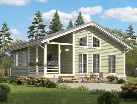 Фамилия. Каркасный дом 10х10 м., 100 кв.м.