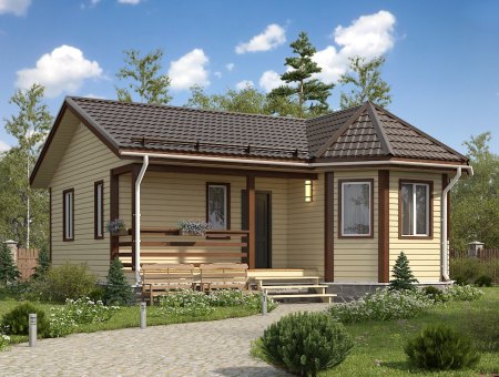 Северный. Каркасный дом 9х9 м., 72 кв.м.