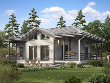 Галактика. Каркасный дом 8.5х12 м., 102 кв.м.