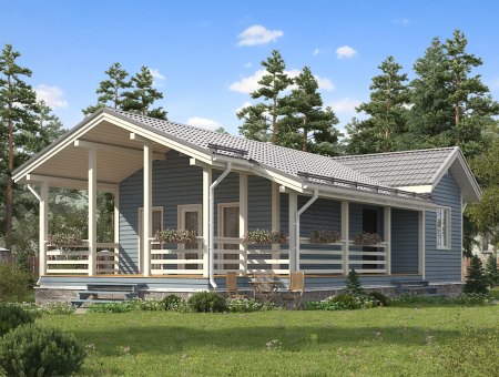 Калифорния. Каркасный дом 7.5х13 м., 95 кв.м.