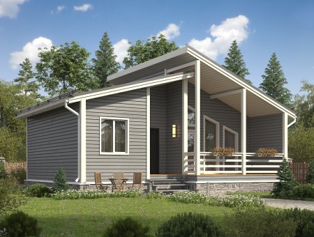 Бонапарт 2. Каркасный дом 6.5х10 м., 75 кв.м.