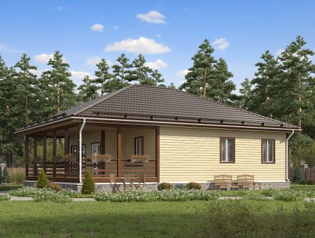 Гармония 2. Каркасный дом 10х14 м., 143 кв.м.