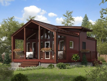 Барн 2. Каркасный дом 6х10 м., 63 кв.м.