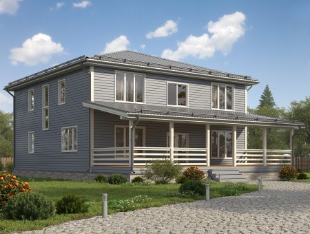 Ломоносов. Каркасный дом 12х16 м., 340 кв.м.