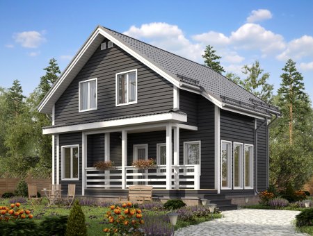 Орион. Каркасный дом 9.5х10.5 м., 148 кв.м.