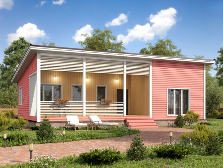 Флет 2. Каркасный дом 9х13 м., 117 кв.м.