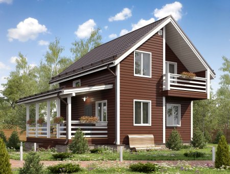 Мюнхен. Каркасный дом 8х9.5 м., 128 кв.м.