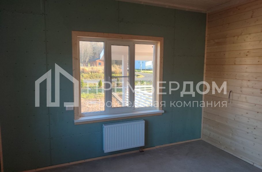 Фото со стройплощадок - Каркасный дом 11,7х11,5 м.