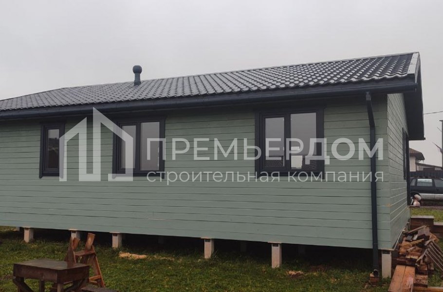 Фото со стройплощадок - Дом из бруса 8,5х11 м.