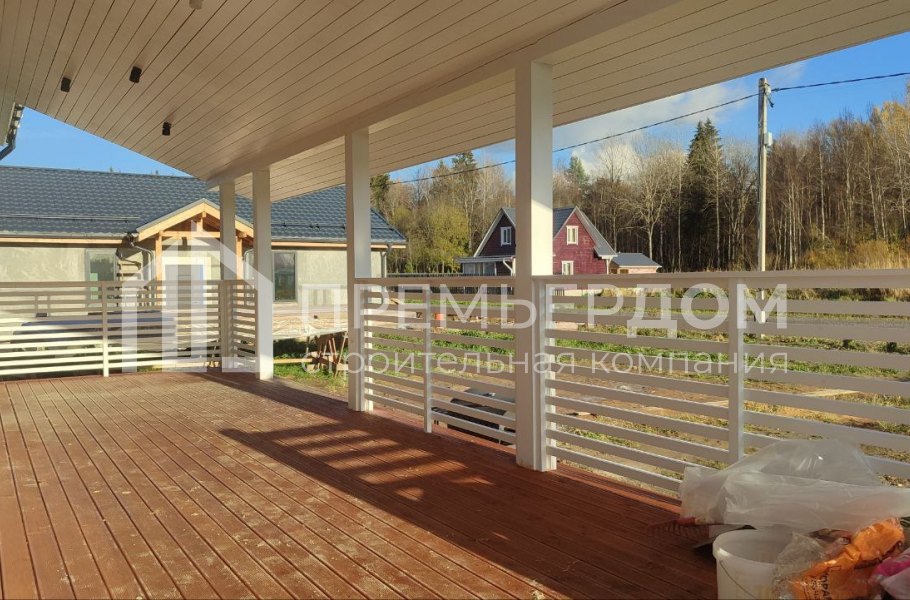 Фото со стройплощадок - Каркасный дом 11,7х11,5 м.