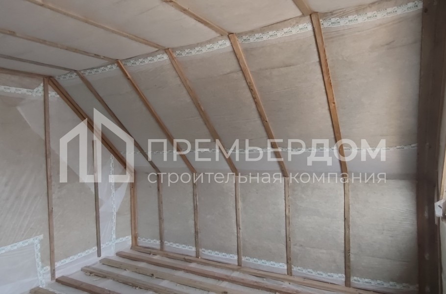 Фото со стройплощадок - Каркасный дом 6х8,5 м.