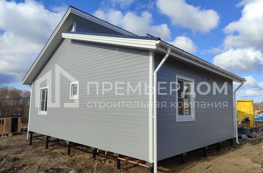 Фото со стройплощадок - Каркасный дом 7,5х10 м.