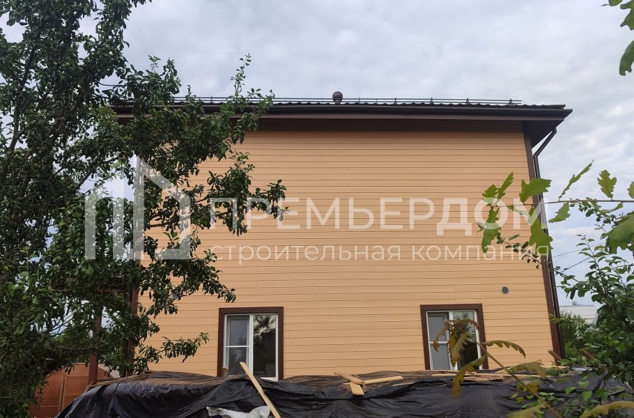 Фото со стройплощадок - Каркасный дом 7,5х7,5 м.