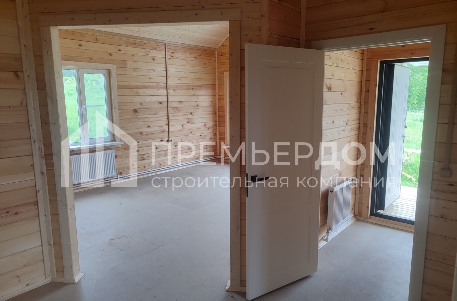 Фото со стройплощадок - Дом из бруса 9х10 м.