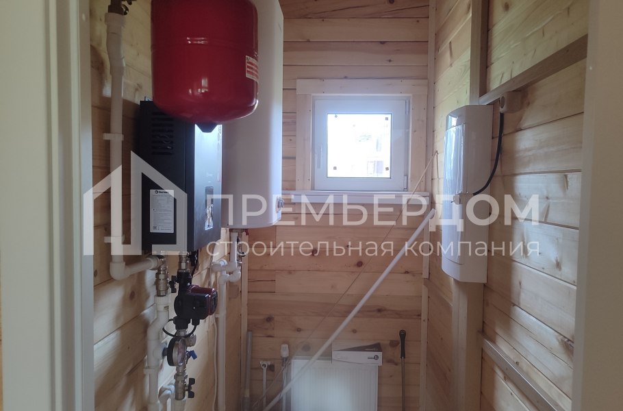 Фото со стройплощадок - Дом из бруса 9х10 м.