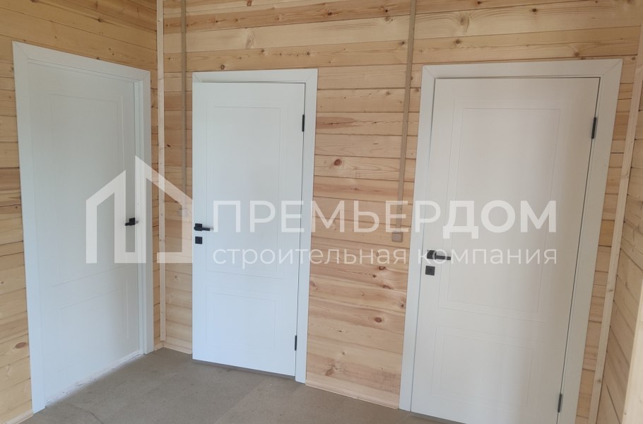 Фото со стройплощадок - Дом из бруса 9х10 м.