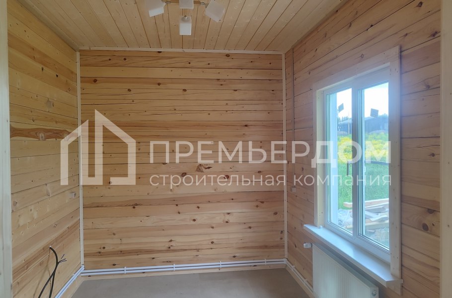 Фото со стройплощадок - Дом из бруса 9х10 м.